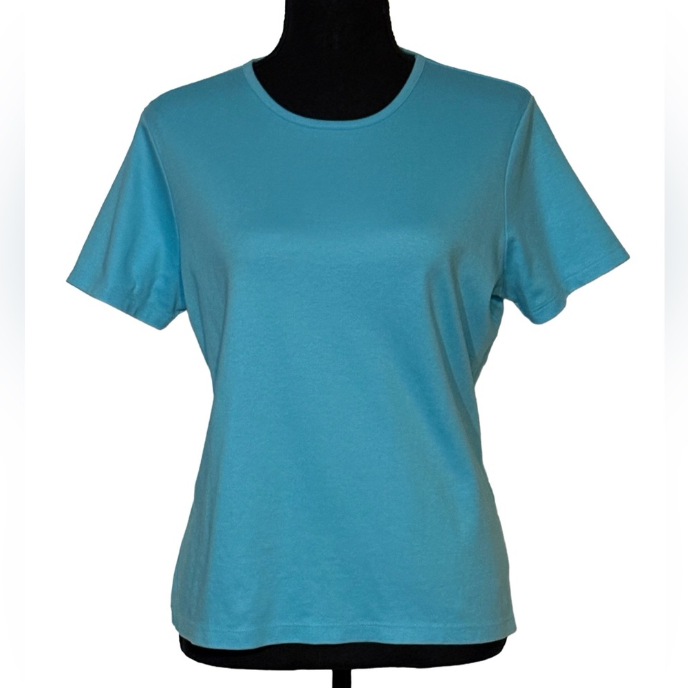 🌊 L.L.Bean Supima Cotton Tee • LPET • Lake Blue Luxe 💙